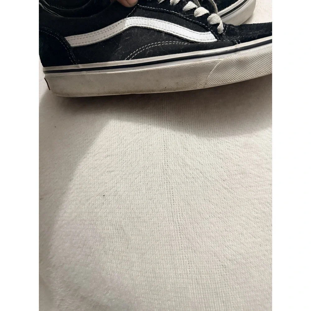 Vans Old Skool Black White Shoes Mens 8 Womens 9.5 Skate Low Classic